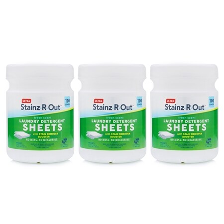Stainz R Out 300 Laundry Detergent Sheets Value Pack