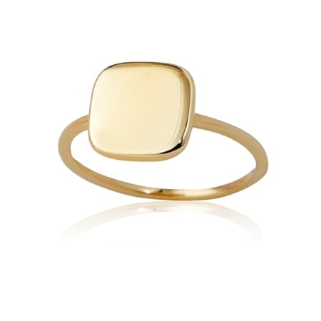 9ct Gold Italian Square Cocktail Ring