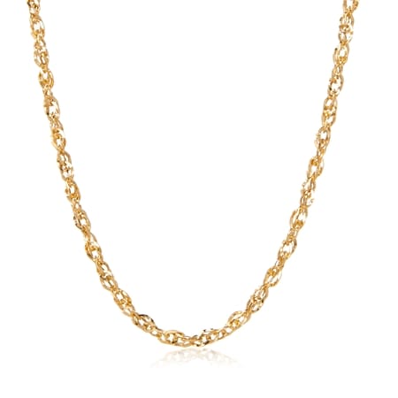 18ct Yellow Gold Singapore Chain Necklace 50cm