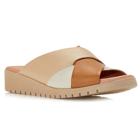 Django & Juliette Mith Crossover Strap Mule Sandal