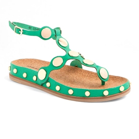 Django & Juliette Qellon Studded Toe Post Sandal