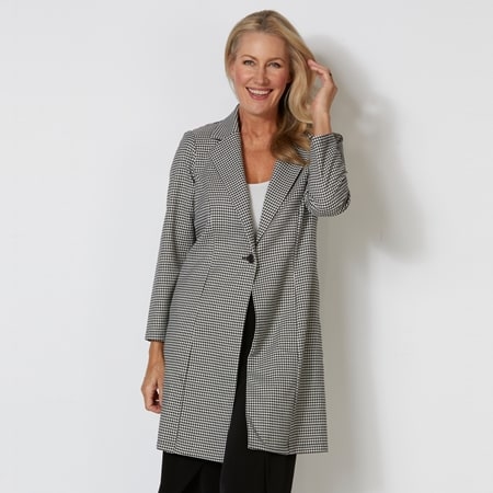 Evie Grace Sophia Check Print Jacket