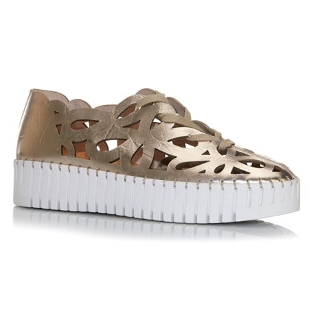 Django & Juliette Bello Leather Laser Cut Sneaker