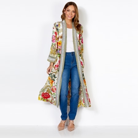 Silk Islands 100% Silk Ada Duster Jacket