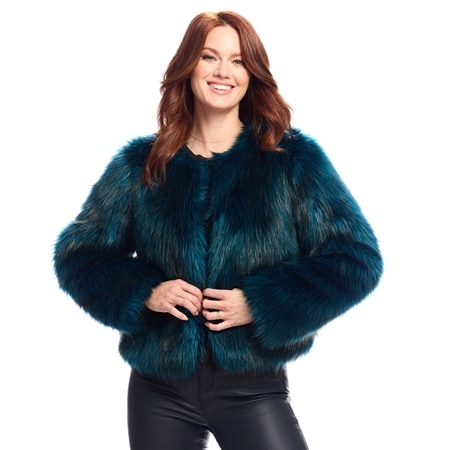 Donna Salyers Faux Fur Happy Hour Fox Jacket