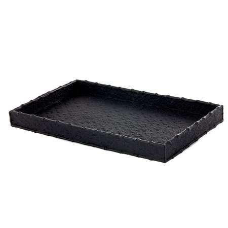 Enjoy Living Limited Edition Woven Matte Black Tray